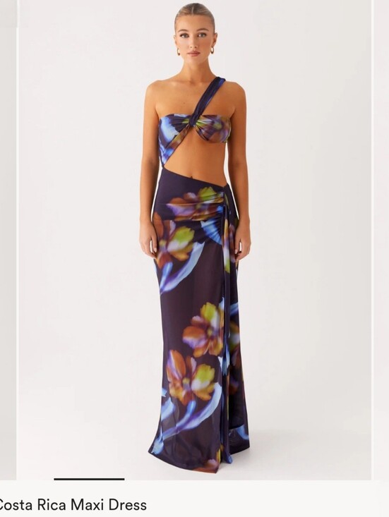 Peppermayo Dresses & Skirts - Peppermayo Costa Rica Maxi Dress - Navy with Blue & Green Floral